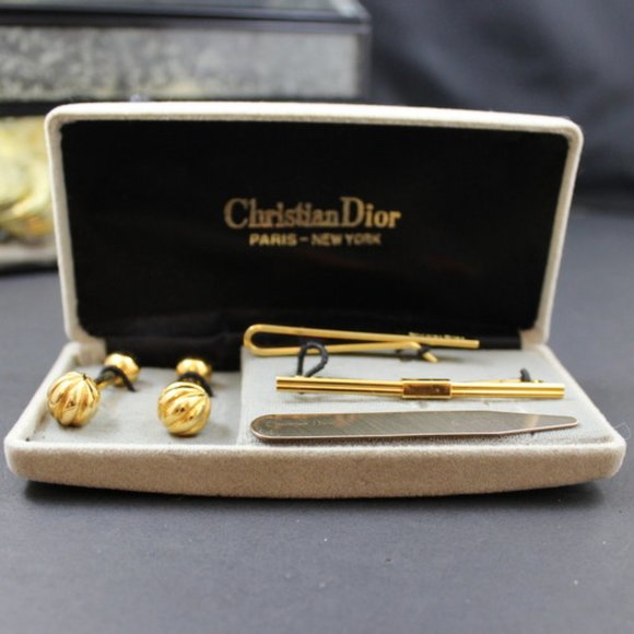 Christian Dior Other - Classic Christian Dior Men's Jewelry Set Boxed